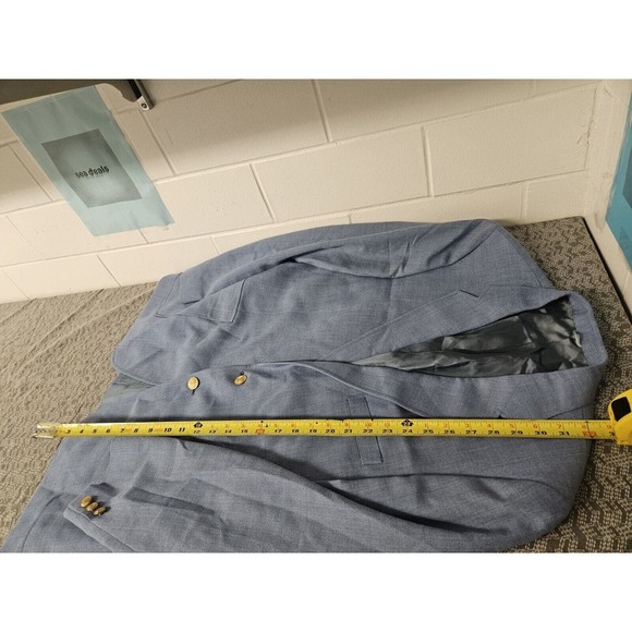 Dimitri Blazer Mens Large Blue 44 Short Jacket Blazer - Picture 4 of 9